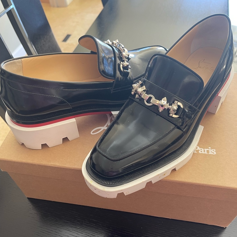 CHRISTIAN LOUBOUTIN CHUNKY ROCK SOLE LOAFERS💝HP